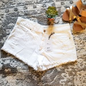 Forever21 Raw Hem Boyfriend Shorts